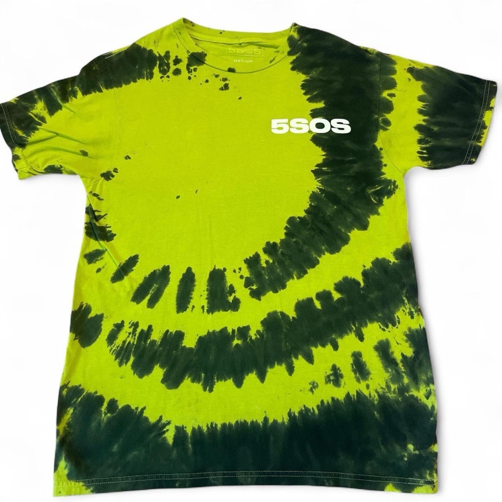 5 Seconds Of Summer Green Tie-Dye Girls T-Shirt